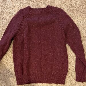 J. Crew Maroon Crew Neck Sweater